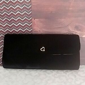 Victoria's Secret Velvety Black Clutch Bag